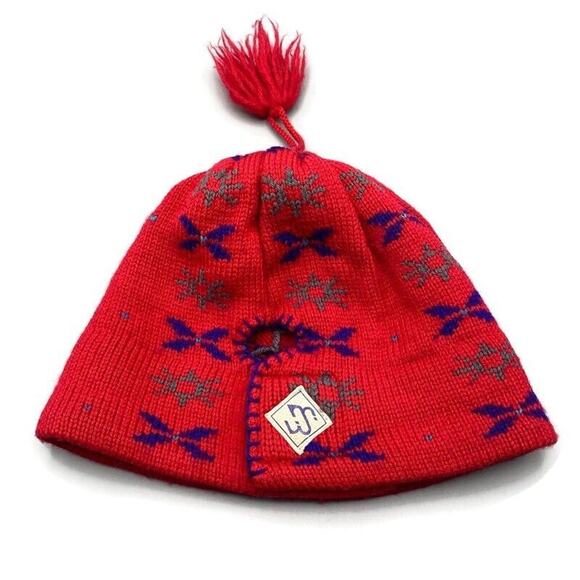 Vintage MERKLEY Wool Knit Beanie Hat Fleece Lined Adjustable Stocking Cap Canada - Picture 2 of 14